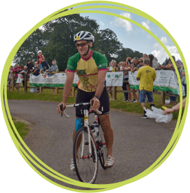 Nick completing Ride for Precious Lives Nick completing Ride for Precious Lives